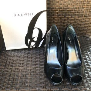 Nine West Black Peep Toe Pump